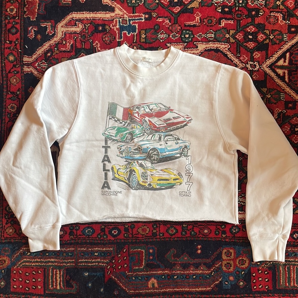 White Lotus Italia Race Car Sweatshirt! View 2
